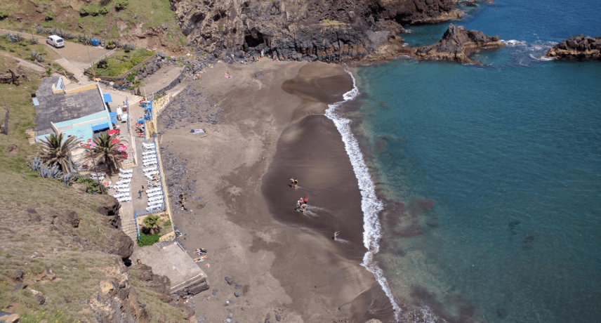 prainha beach summer attractions on madeira island